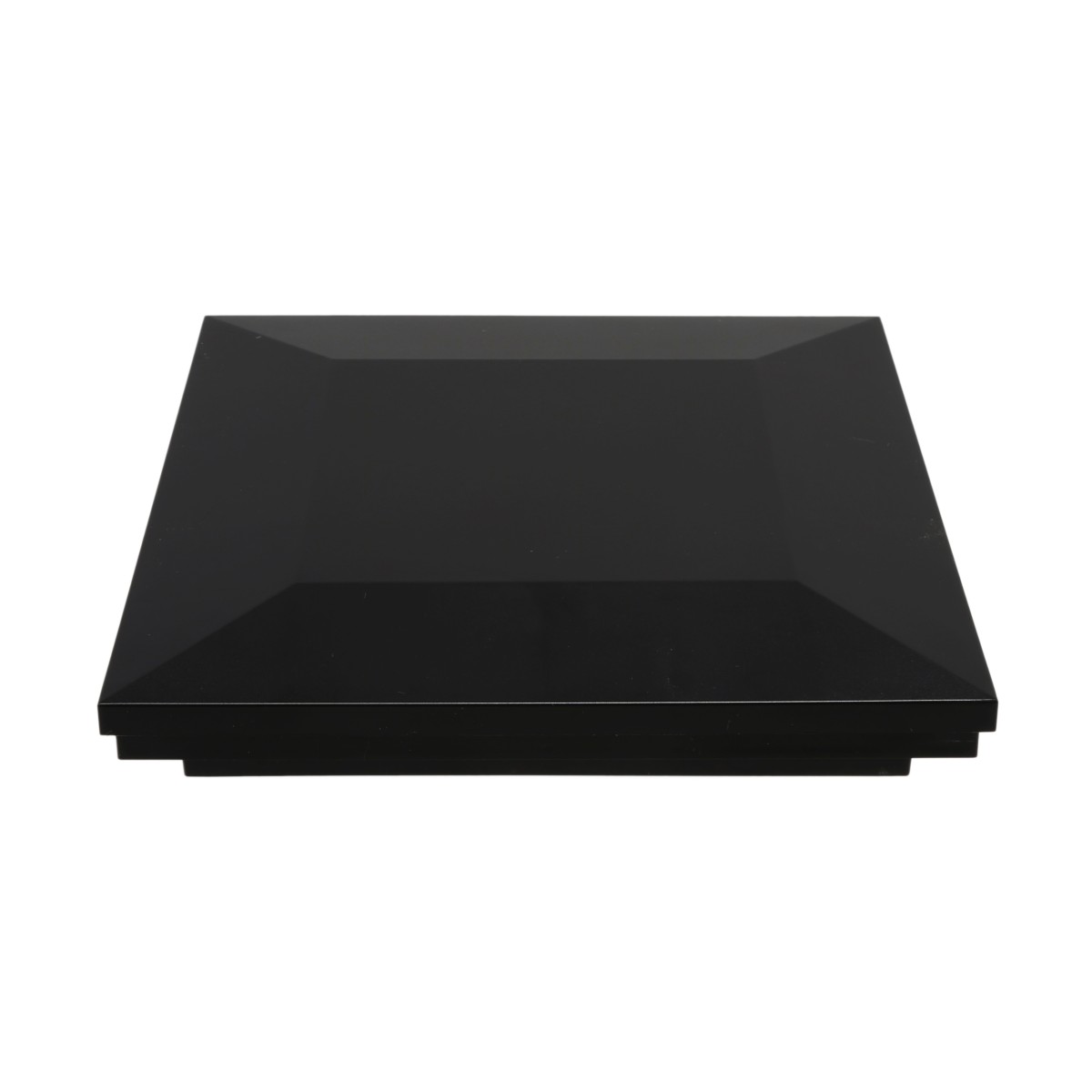 5 1/2" x 5 1/2" Sq. Ornamental Vinyl Post Cap 1799BLK Black Vinyl