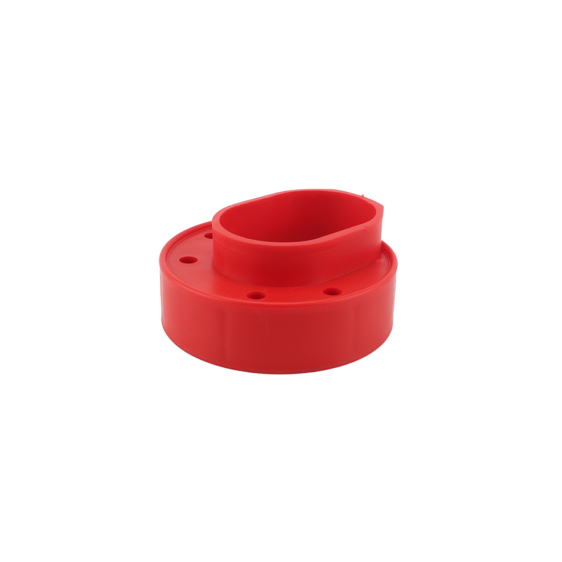 Red Standard Vinyl Fence Donut For 5" x 5" Vinyl Post and 2 1/2" (2 3/8
