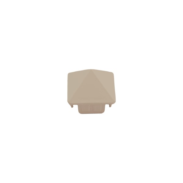 LMT 1 1/2" x 1 1/2" (1.370" x 1.370" ID) Sharp Vinyl Picket Cap for Vinyl Fence Posts (Khaki) - 1074-KHAKI