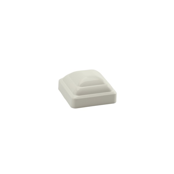 LMT 1 1/2" x 1 1/2" Beveled Vinyl Picket Cap for Vinyl Fence Posts (White) - 1048W