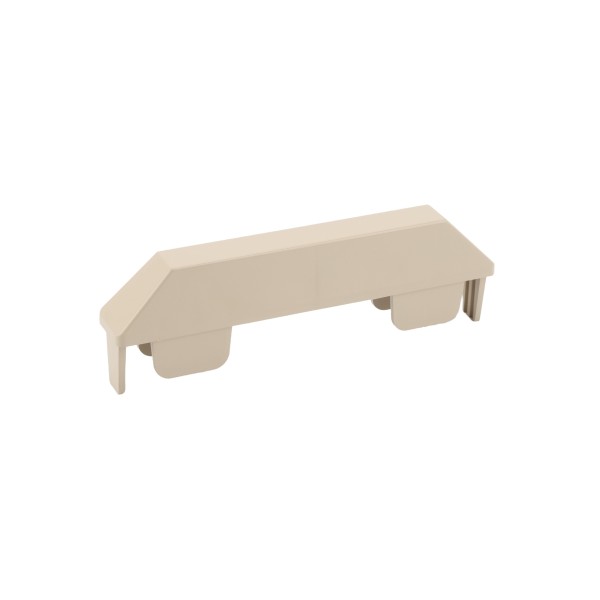 LMT 7/8" x 6" (0.766" x 5.860" ID) Dog Ear Vinyl Picket Cap for Vinyl Fence Posts (Almond) - 1049A-ALMOND