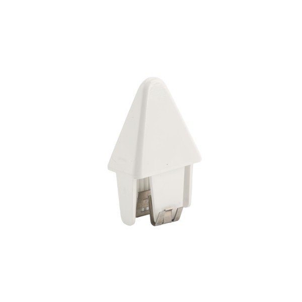 LMT 7/8" x 1 1/2" Self-Locking Sharp Vinyl Picket Cap for Vinyl Fence Posts (White) - 1055W