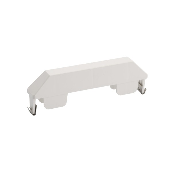 LMT 7/8" x 6" (0.766" x 5.860" ID) Self-Locking Dog Ear Vinyl Picket Cap for Vinyl Fence Posts (White)