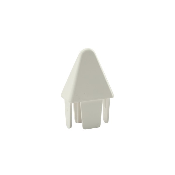 LMT 7/8" x 1 1/2" (0.700" x 1.326" ID) Sharp Vinyl Picket Cap for Vinyl Fence Posts (White) - 1085W