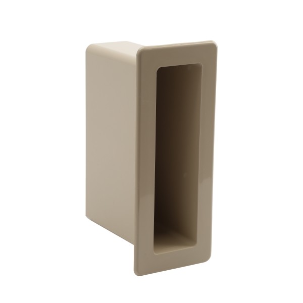 1 1/2" x 5 1/2" x 4" Pocket Rail Vinyl Fence Gate Socket (Almond) - LMT 1127-ALMOND (GeneralUse)