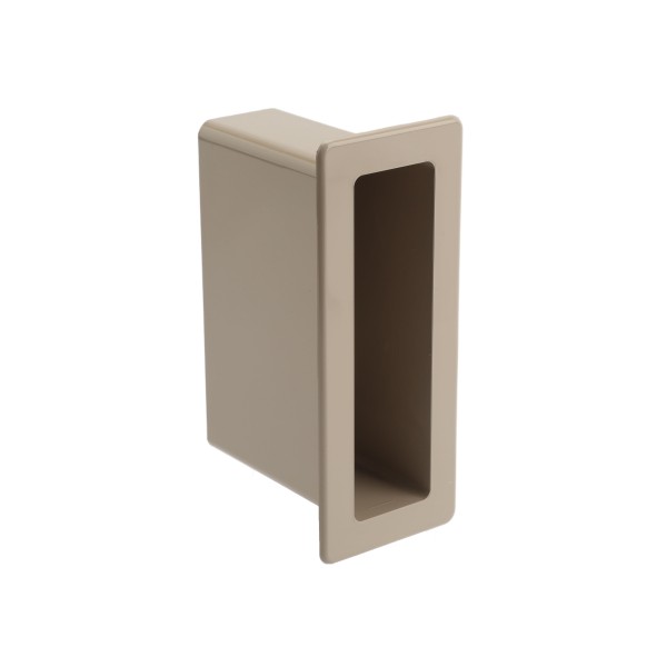1 1/2" x 5 1/2" x 4" Pocket Rail Vinyl Fence Gate Socket (Khaki) - LMT 1127-KHAKI