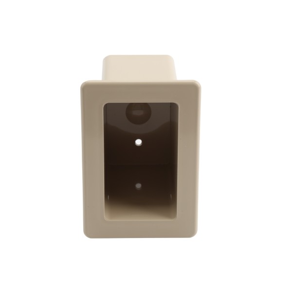 LMT 1128-ALMOND 2" x 3 1/2" x 4" Vinyl Fence Gate Socket - Almond