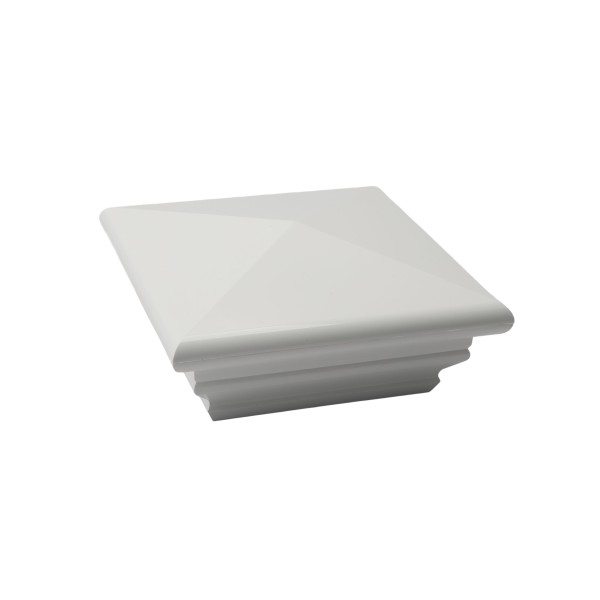LMT 1140W 5" x 5" Federation Vinyl Post Cap - White