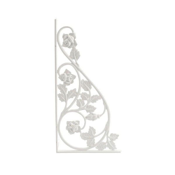 LMT 1161-WHITE Rose Vinyl Scroll - Medium Decorative Insert - White (GeneralUse)