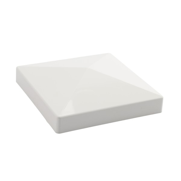 LMT 1171W 6 1/2" x 6 1/2" Horse Vinyl Post Cap (Long Lip) - White