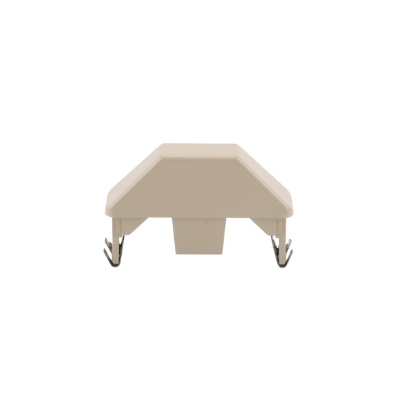 LMT 7/8" x 3" Self-Locking Dog Ear Vinyl Picket Cap for Vinyl Fence Posts (Almond) - 1206-SL-NA