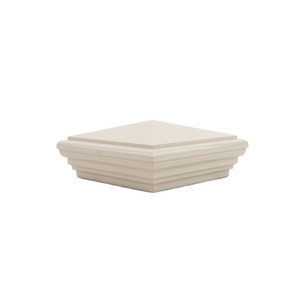 LMT 1233NA 4" x 4" Nantucket Vinyl Post Cap - Almond