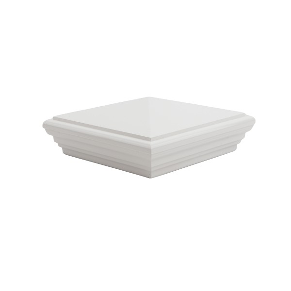 LMT 1236W 5" x 5" Nantucket Vinyl Post Cap - White