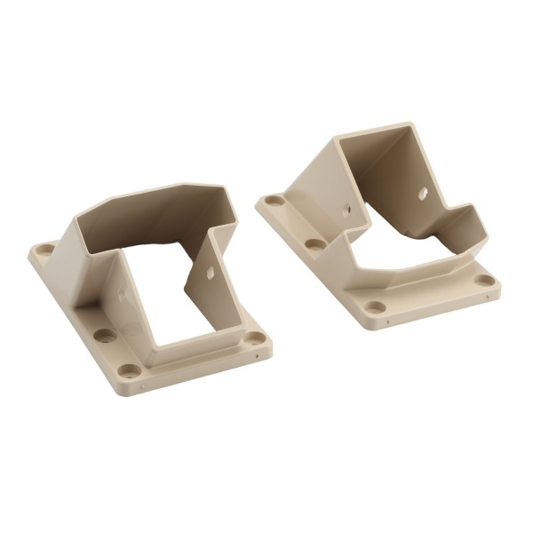 LMT 1277-ALMOND T-Rail Stair Handrail Vinyl Bracket Kit For Vinyl Railing - Almond