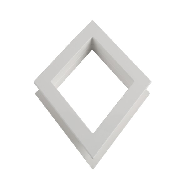 LMT 1296-WHITE Diamond Window Decorative Insert - White (GeneralUse)