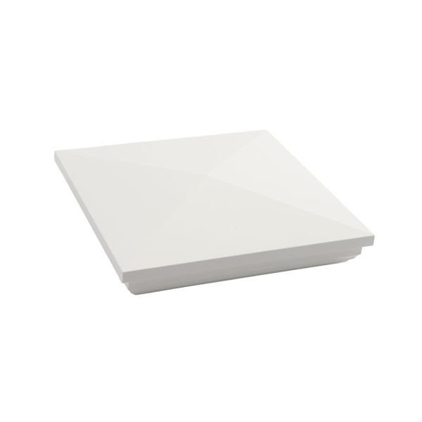 LMT 1304W 6 1/2" x 6 1/2" New England Vinyl Post Cap - White