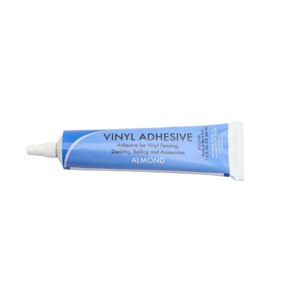 Vinyl Glue Adhesive - Vinyl Fence and Railing Glue 1 1/2 Oz Tube (Almond) - LMT 1322NA