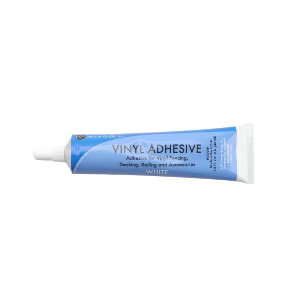 Vinyl Glue Adhesive for Vinyl Fence and Railing - 1 1/2 Oz Tube (White) (GeneralUse)