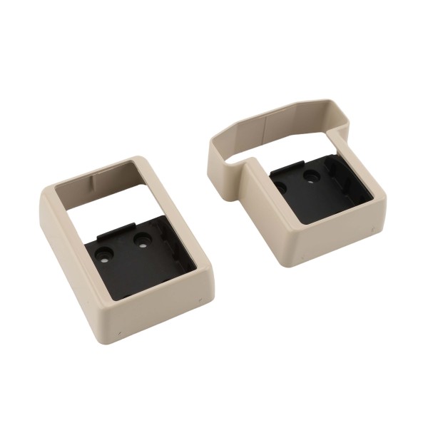 LMT 1394-ALMOND T-Rail Covered Handrail Bracket Kit For Vinyl Railing (2 Piece) - Almond