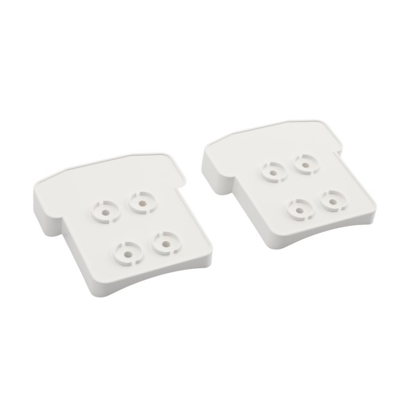LMT 1400-WHITE T-Rail Covered Handrail Bracket Column Adapter Kit - White