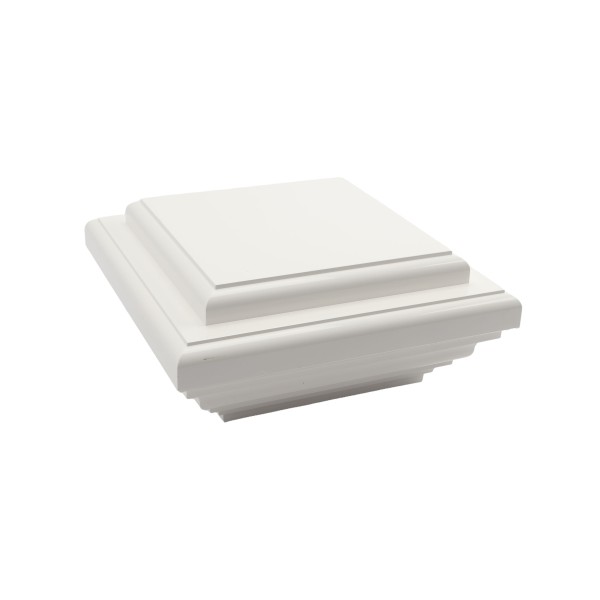 LMT 1415W 8" x 8" New England Vinyl Post Cap - White
