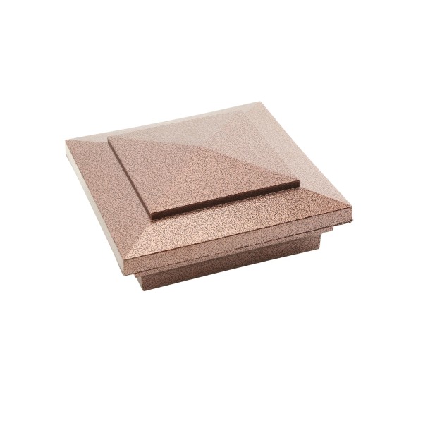 4" x 4" Cape May Style Vinyl Post Cap - Antique Copper