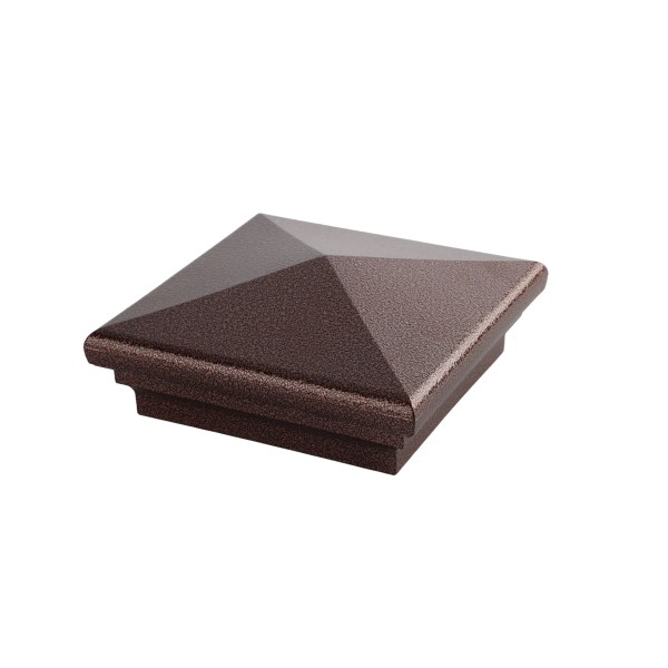 4" x 4" Neptune Style Vinyl Post Cap - Antique Copper