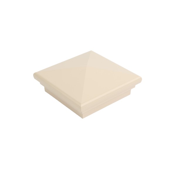 4" X 4" Neptune Style Vinyl Post Cap for Vinyl Fence and Railing (Beige)