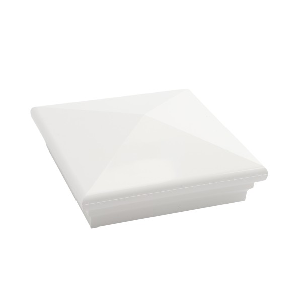 LMT-1496W 5" x 5" Sq. Neptune Vinyl Post Cap - White
