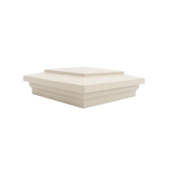 LMT-1499NA 5" x 5" Sq. Cape May Vinyl Post Cap - Almond