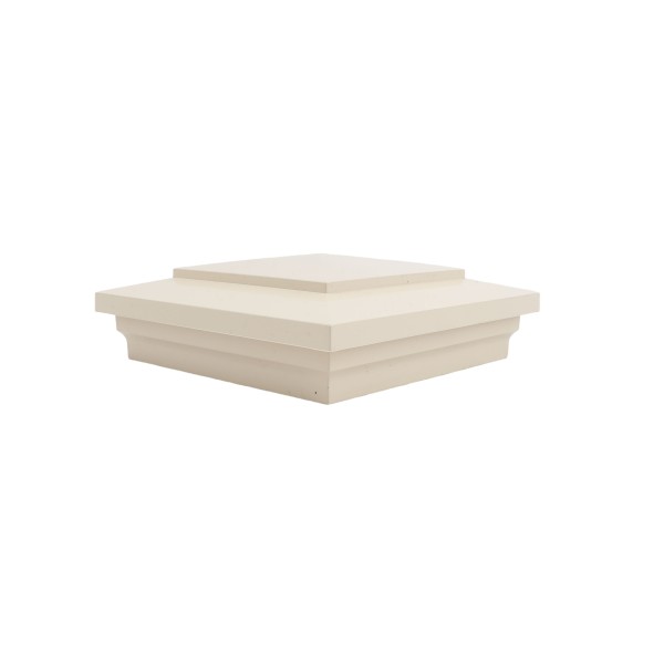 LMT-1499KT 5" x 5" Sq. Cape May Vinyl Post Cap - Beige
