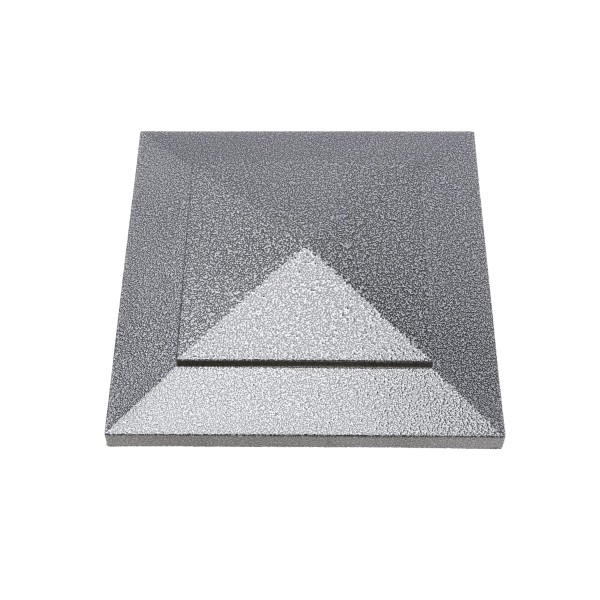 5.625" (5 5/8" x 5 5/8") Cape May Style Vinyl Post Cap for 6" x 6" Wood Post - Antique Gray