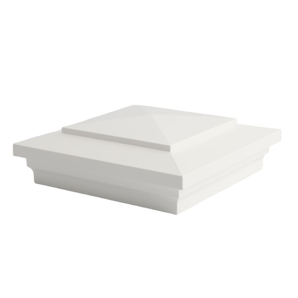 LMT-1500W 5 5/8" x 5 5/8" Sq. Cape May Vinyl Post Cap - White