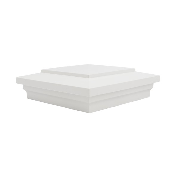 LMT-1501W 6" x 6" Sq. Cape May Vinyl Post Cap - White