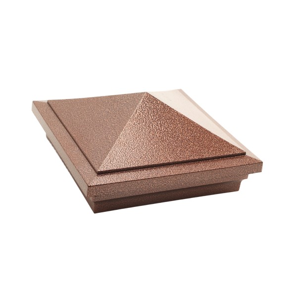 5" x 5" Haven Style Vinyl Post Cap - Antique Copper