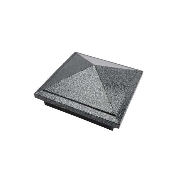 5.625" (5 5/8" x 5 5/8") Haven Style Vinyl Post Cap for 6" x 6" Wood Post - Antique Gray