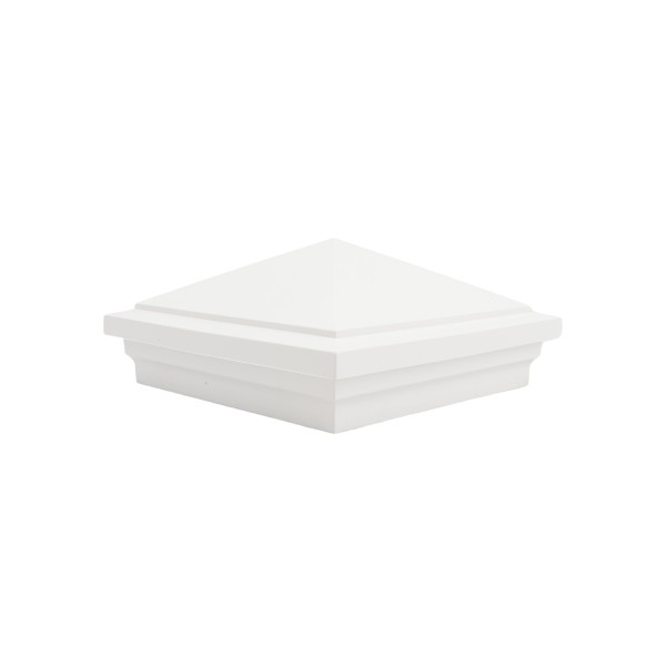 LMT-1503W 5 5/8" x 5 5/8" Sq. Haven Vinyl Post Cap - White