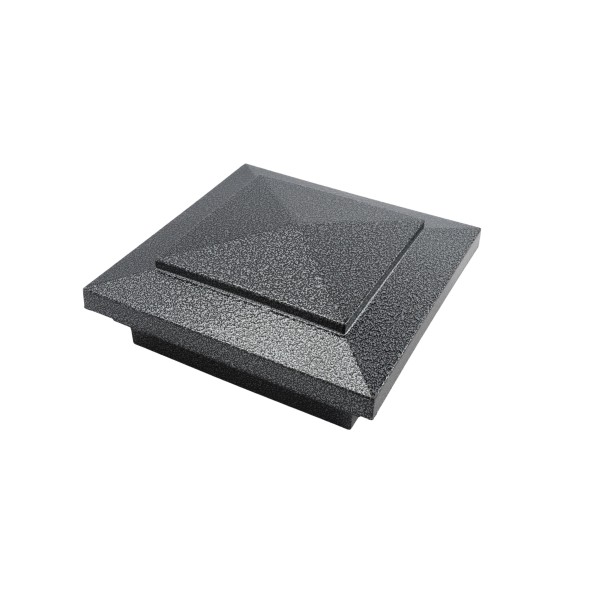 4.5" (4 1/2" x 4 1/2") Cape May Style Vinyl Post Cap - Antique Gray