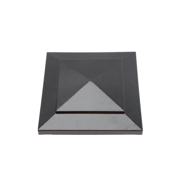 4.5" (4 1/2" x 4 1/2") Cape May Style Vinyl Post Cap - Hammertone Black