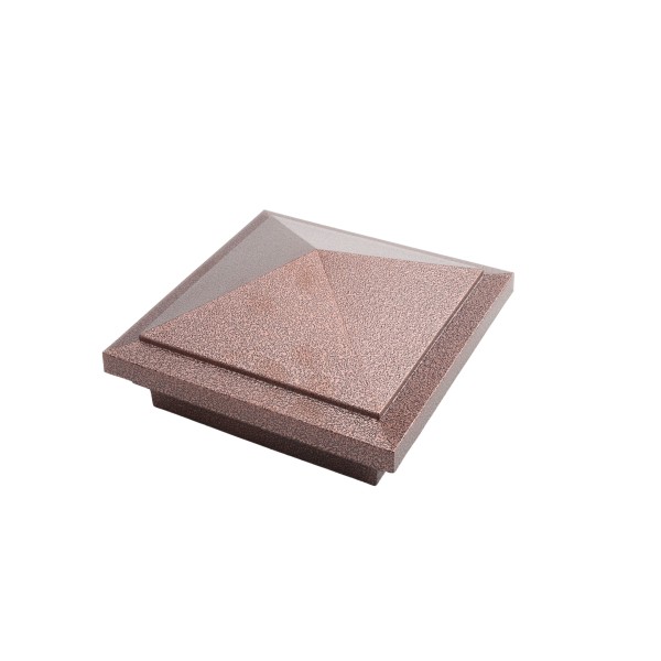 4.5" (4 1/2" x 4 1/2") Haven Style Vinyl Post Cap - Antique Copper