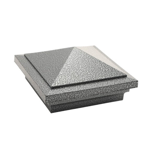 4.5" (4 1/2" x 4 1/2") Haven Style Vinyl Post Cap - Antique Gray