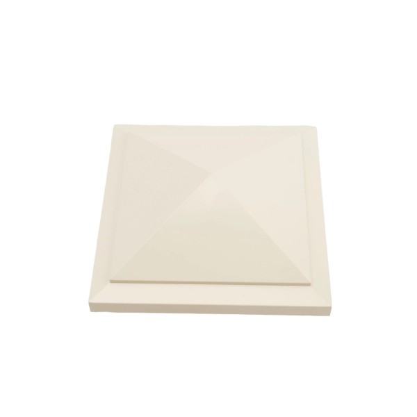 4.5" (4 1/2" x 4 1/2") Haven Style Vinyl Post Cap - Beige