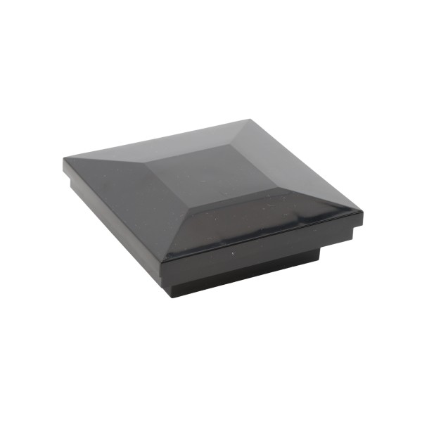 2 1/2" x 2 1/2" Sq. Ornamental Vinyl Post Cap - 1741B - Black 