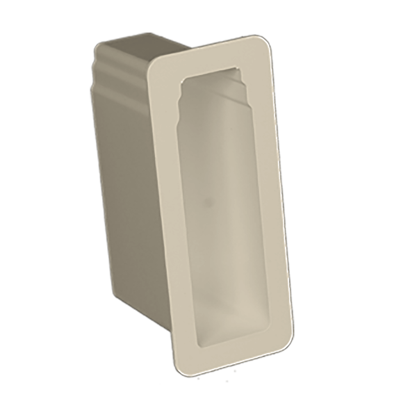 2" x 7" x 4" Privacy Panel Gate Socket (Almond)