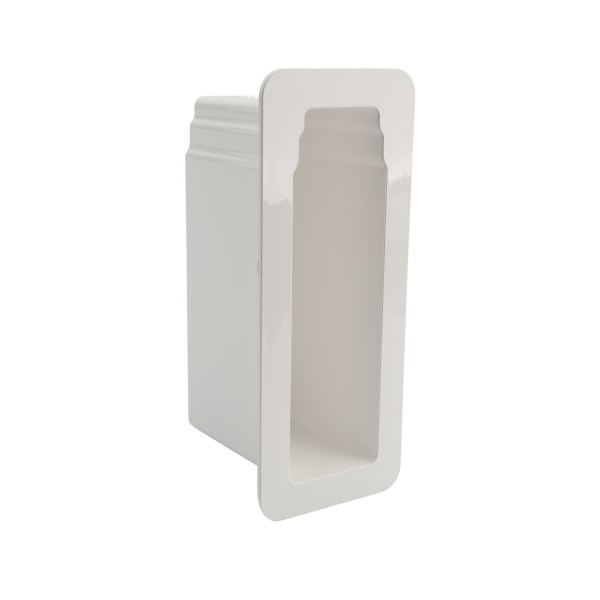 2" x 7" x 4" Privacy Panel Gate Socket (White)