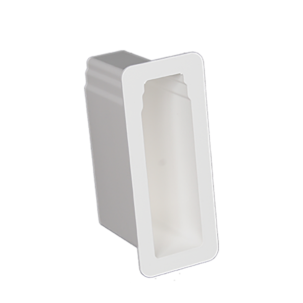 2" x 7" x 5" Privacy Panel Gate Socket (White) 