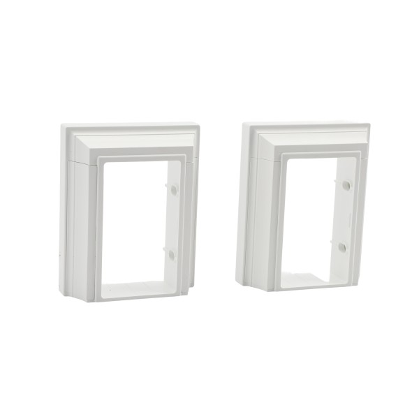 2" x 3.5" Deck Board Rail Bracket w/Covers -Kit (White) (Default)