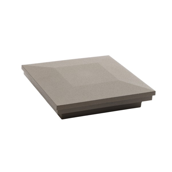 LMT 4" Sq. Ornamental Post Cap (Textured Bronze) (Default)