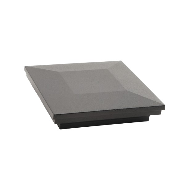4" x 4" Sq. Ornamental Post Cap - 1775BLKMATTE - Black Matte