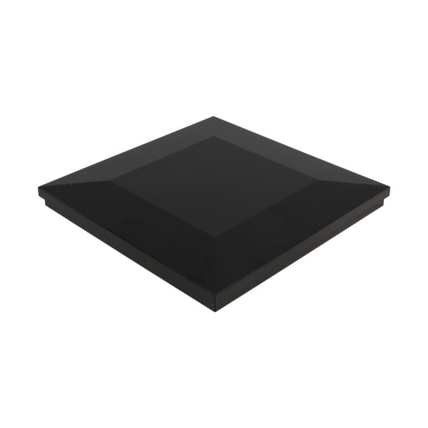 5 1/2" x 5 1/2" Sq. Ornamental Vinyl Post Cap - 1799BLK - Black